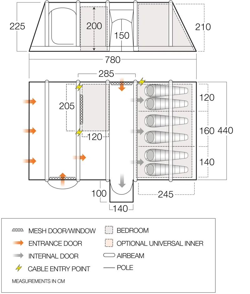 Vango Ventanas Air 650XL Inflatable Tent - 2021 Model-1